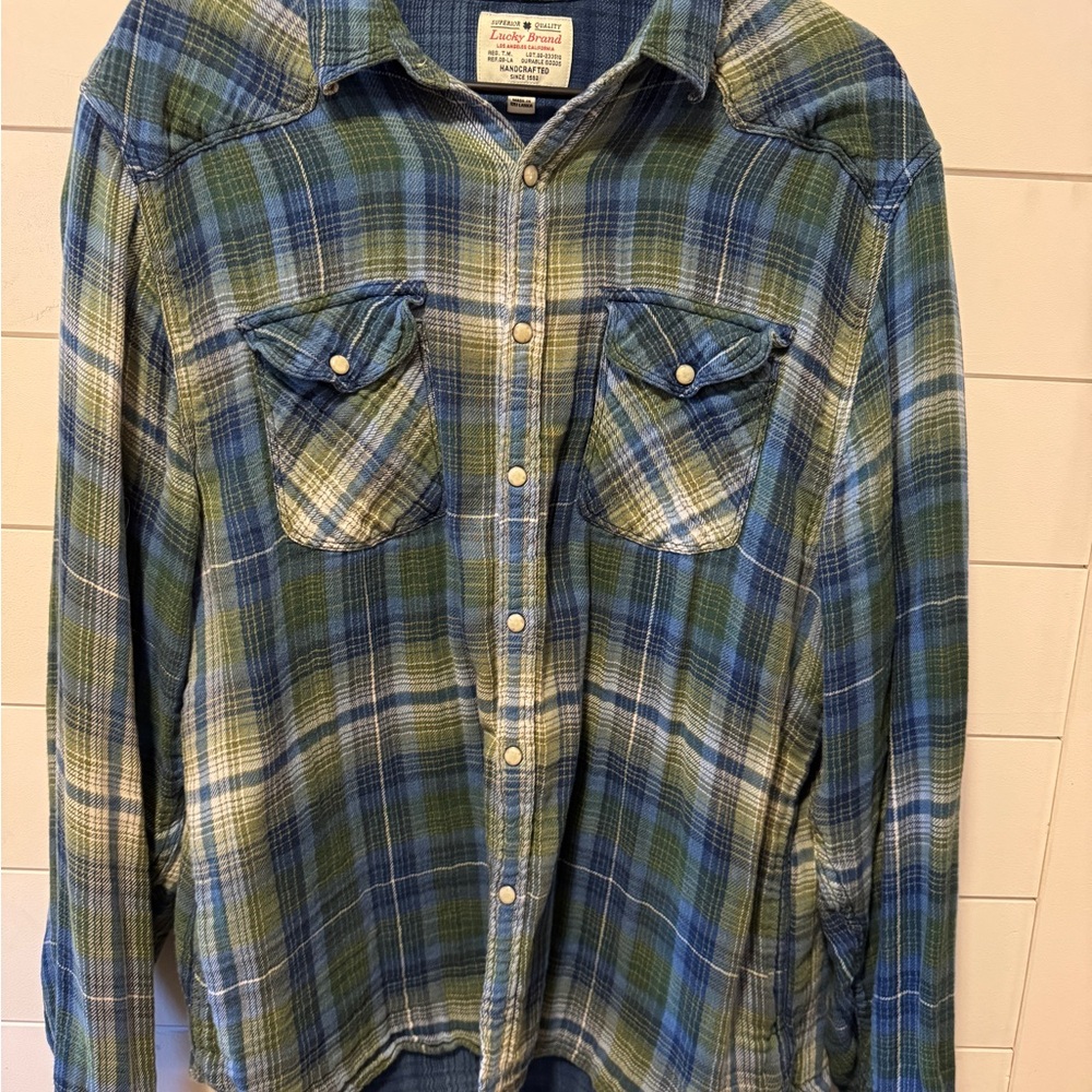 Lucky Brand Snap-Button Vintage Flannel